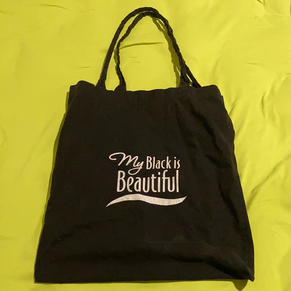Black cotton tote bag “My Black is Beautiful”